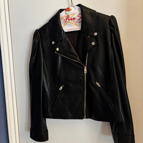 Black vegan moto jacket from Chicos - Picture 1 of 2